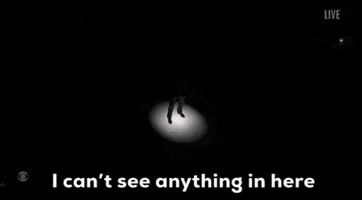 I Can't See Anything In Here