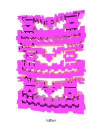 pink twist Sticker by Miron