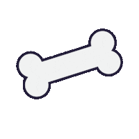 Dog Knochen Sticker by 4fluffyshop