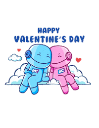 Love Birds Valentine Sticker by vcgamers