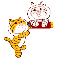 EssoSG happy health tiger cny Sticker