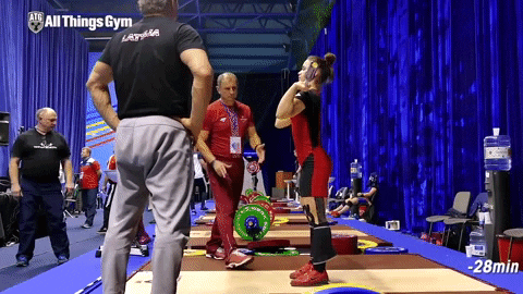 rebeka koha weightlifting GIF