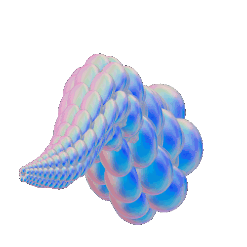 3D Blob Sticker by Vince Mckelvie