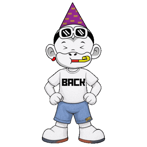 Im Back Turn Up Sticker by Zhot