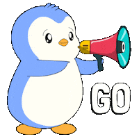 Lets Go Sticker by Pudgy Penguins
