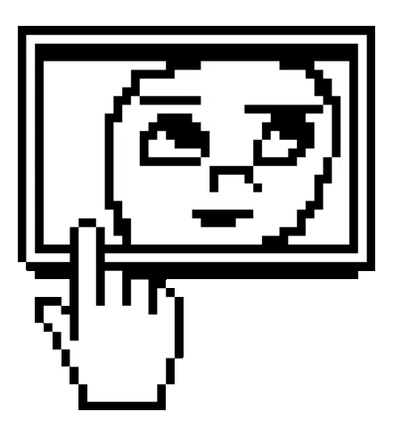 kiddtekno pixel surprise point pixel art Sticker