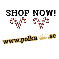Polkaprinsen red white crown candy Sticker