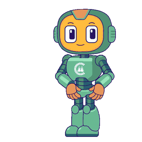 Robot Mostrando Sticker by Dr Neuron