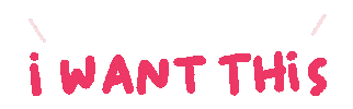 I Want This Pink Sticker