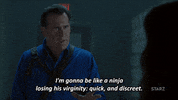 season 2 starz GIF by Ash vs Evil Dead
