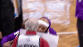 vince carter player-fan interaction GIF by NBA
