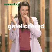 Maandag applaus gefeliciteerd goed gedaan maandag GIF