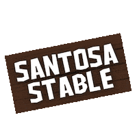 santosastable horse jumping dressage flint Sticker