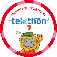 Telethon7 fat cat telethon telethon7 telethon7 perth Sticker
