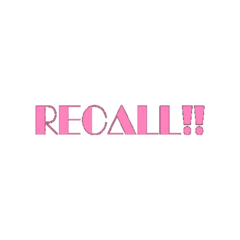 Recall Sticker by KAID