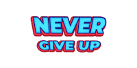 Never Give Up Sticker by Softerspot