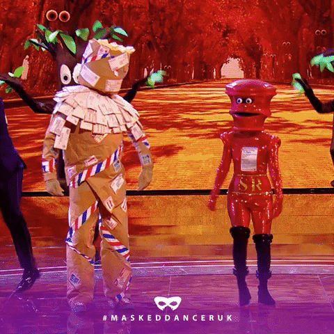 Post Dancing GIF by The Masked Singer UK & The Masked Dancer UK