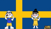 Sweden Flag Snow GIF by Zhotcita