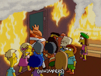Scared Season 17 GIF by The Simpsons