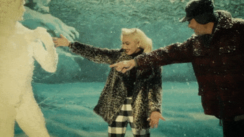 blake shelton christmas GIF by Gwen Stefani