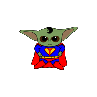 Superman Yodi Sticker