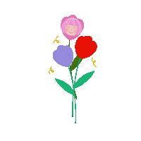 olgacaca flower pinkhair olgacaca olgacacasticker Sticker