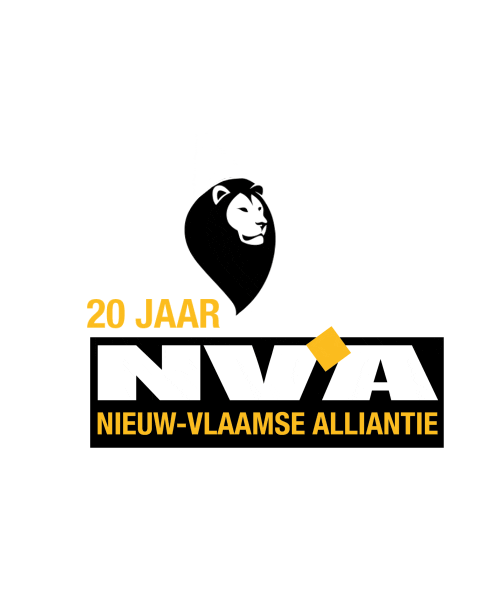N-VA vieren vuurwerk sterren feesten Sticker