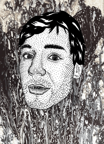 self portrait artists on tumblr GIF by Miron