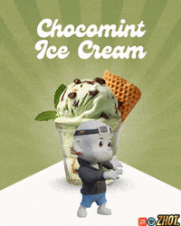 Mint Ice Cream GIF by Zhot
