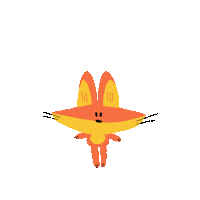 GoodnAbel fox jump jumping bouncy Sticker