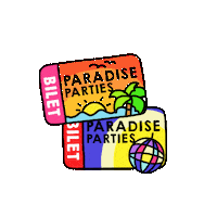 Party Summer Sticker by Paradise Parties