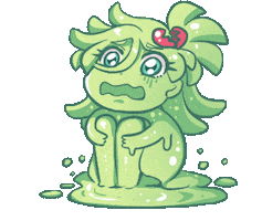 Sad Monster Girl Sticker by Jin