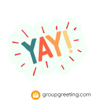 GroupGreetingcards yay congrats congratulations multicolor Sticker