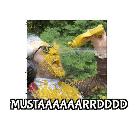 Mustard Condiment Sticker