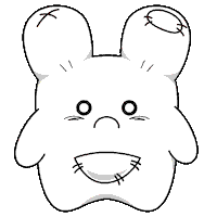 chabooo bunny rabbit salute うさぎ Sticker