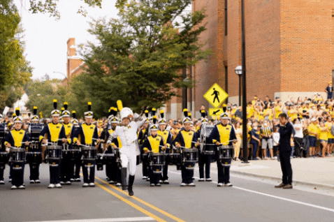 University Of Michigan College GIF by Michigan Marching and Athletic Bands