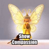 Wisdom Compassion GIF by BuddhaFlyJourney