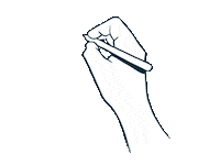 Drawing Hand Sticker by subtlestrokes