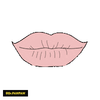 Pink Lips Sticker by drpawpaw