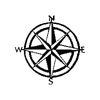 Travel Compass Sticker by Indiana Dunes