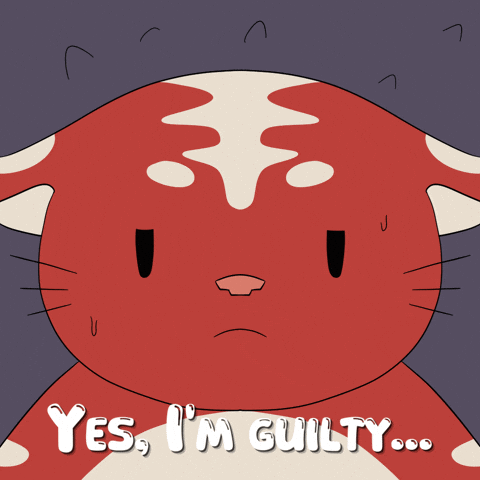Red Cat Im Guilty GIF by Kitaro World
