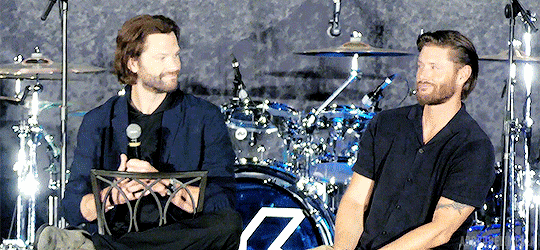 aborddelimpala giphyupload jensen ackles fist bump jared padalecki GIF
