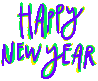 New Year Typography Sticker by adobetrisha