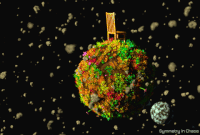 symmetryinchaos abtract #planet #art #blender #b3d GIF
