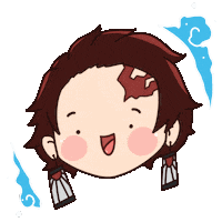 valeriaarabella happy anime demon slayer kimetsu no yaiba Sticker