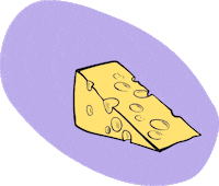 Cheese Kase Sticker by Just Spices