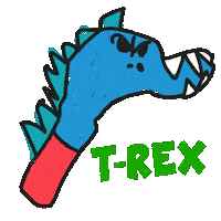 Angry T-Rex Sticker