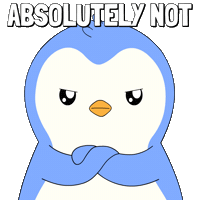 Penguin No Sticker by Pudgy Penguins
