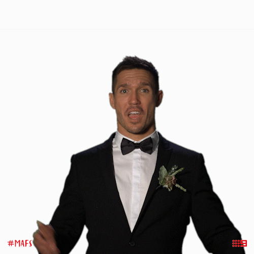 Channel 9 Shock GIF by Married At First Sight Australia