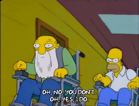 homer simpson race GIF